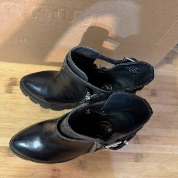 Ash Ricky Lug Sole leather Platform Wedge Booties - Size EU37 - NWOT - Picture 8 of 16